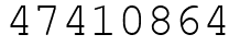 Число 47410864.