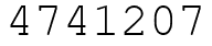 Число 4741207.
