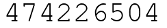 Число 474226504.