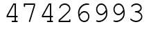 Число 47426993.