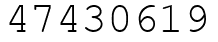 Число 47430619.