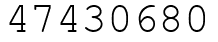 Число 47430680.
