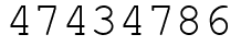 Число 47434786.