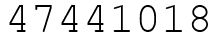 Число 47441018.