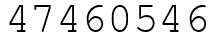 Число 47460546.