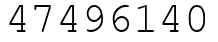 Число 47496140.
