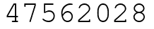 Число 47562028.