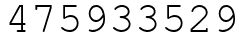 Число 475933529.