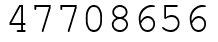 Число 47708656.