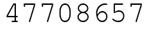 Число 47708657.