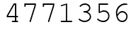 Число 4771356.