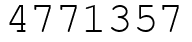 Число 4771357.