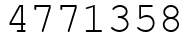 Число 4771358.