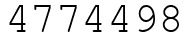 Число 4774498.