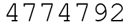 Число 4774792.