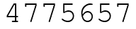 Число 4775657.