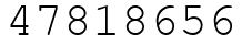 Число 47818656.