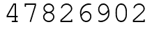 Число 47826902.