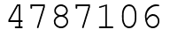 Число 4787106.