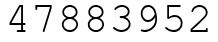 Число 47883952.