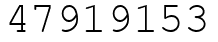 Число 47919153.