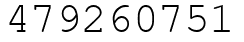 Число 479260751.