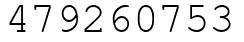 Число 479260753.