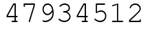 Число 47934512.