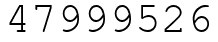 Число 47999526.