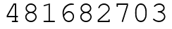 Число 481682703.