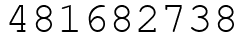Число 481682738.