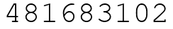 Число 481683102.