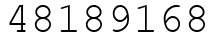 Число 48189168.