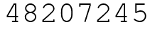 Число 48207245.