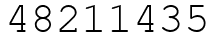 Число 48211435.