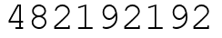 Число 482192192.