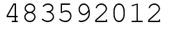 Число 483592012.