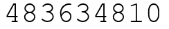 Число 483634810.