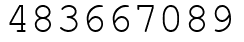 Число 483667089.