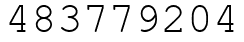 Число 483779204.
