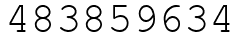 Число 483859634.