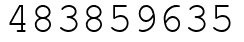 Число 483859635.