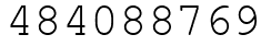 Число 484088769.