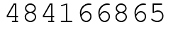 Число 484166865.