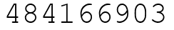 Число 484166903.