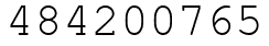 Число 484200765.