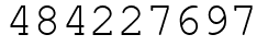 Число 484227697.