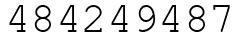 Число 484249487.