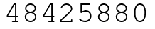 Число 48425880.