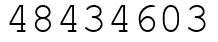 Число 48434603.